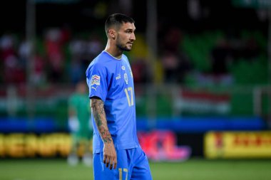 İtalya 'nın UEFA Uluslar Ligi maçında İtalya ile Macaristan' ın (portreleri) Cesena, İtalya 'daki Dino Manuzzi stadyumunda oynanan Matteo Politano portresi, 7 Haziran 2022 - Fotoğraf: Ettore Griffon
