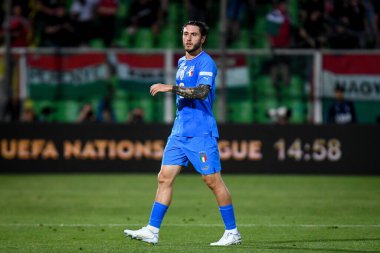 İtalya 'nın Davide Calabria portresi UEFA Uluslar Ligi maçında İtalya ile Macaristan arasındaki (portreler) Cesena, İtalya' daki Dino Manuzzi stadyumunda, 07 Haziran 2022 - Fotoğraf: Ettore Griffon