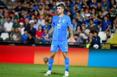 İtalya 'nın UEFA Milletler Ligi maçında İtalya ile Macaristan arasındaki Dino Manuzzi stadyumunun arşivinde İtalyan Gianluca Mancini portresi, 7 Haziran 2022 - Fotoğraf: Ettore Griffon