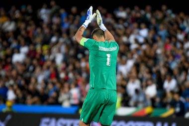 İtalya 'nın Gianluigi Donnarumma portresi UEFA Uluslar Ligi maçında İtalya - Macaristan (portreler arşivi) maçında Cesena, İtalya' daki Dino Manuzzi stadyumunda, 07 Haziran 2022 - Fotoğraf: Ettore Griffon