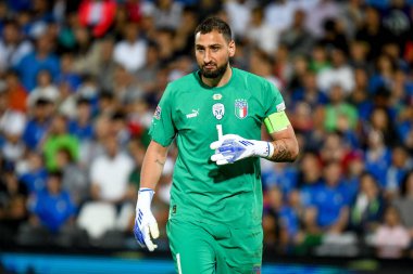 İtalya 'nın Gianluigi Donnarumma portresi UEFA Uluslar Ligi maçında İtalya - Macaristan (portreler arşivi) maçında Cesena, İtalya' daki Dino Manuzzi stadyumunda, 07 Haziran 2022 - Fotoğraf: Ettore Griffon