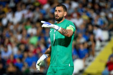 İtalya 'nın Gianluigi Donnarumma portresi UEFA Uluslar Ligi maçında İtalya - Macaristan (portreler arşivi) maçında Cesena, İtalya' daki Dino Manuzzi stadyumunda, 07 Haziran 2022 - Fotoğraf: Ettore Griffon