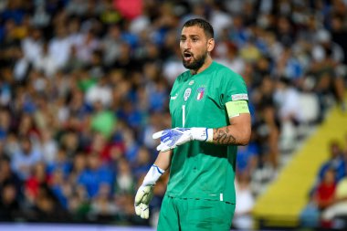 İtalya 'nın Gianluigi Donnarumma portresi UEFA Uluslar Ligi maçında İtalya - Macaristan (portreler arşivi) maçında Cesena, İtalya' daki Dino Manuzzi stadyumunda, 07 Haziran 2022 - Fotoğraf: Ettore Griffon