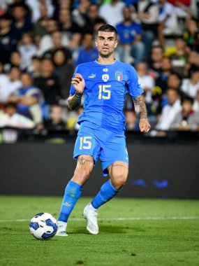 İtalya 'nın UEFA Milletler Ligi maçında İtalya ile Macaristan arasındaki Dino Manuzzi stadyumunun arşivinde İtalyan Gianluca Mancini portresi, 7 Haziran 2022 - Fotoğraf: Ettore Griffon