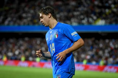 İtalya 'nın Alessio Zerbin portresi UEFA Uluslar Ligi maçında İtalya ile Macaristan arasındaki (portreler) Cesena, İtalya' daki Dino Manuzzi stadyumunda çekildi.