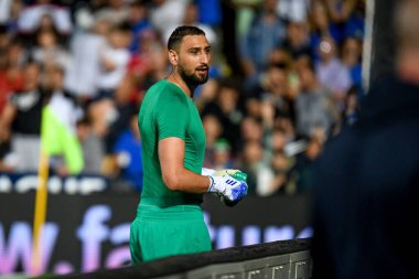 İtalya 'nın Gianluigi Donnarumma portresi UEFA Uluslar Ligi maçında İtalya - Macaristan (portreler arşivi) maçında Cesena, İtalya' daki Dino Manuzzi stadyumunda, 07 Haziran 2022 - Fotoğraf: Ettore Griffon