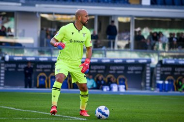 Lazio 'nun Pepe Reina portresi İtalyan futbolu Serie A maçında Hellas Verona FC' ye karşı SS Lazio (portreler arşivi) maçı sırasında İtalya 'nın Verona kentindeki Marcantonio Bentegodi stadyumunda, 24 Ekim 2021 - Fotoğraf: Ettore Griffon