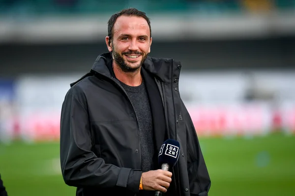 Giampaolo Pazzini Italian Soccer Serie Match Hellas Verona Juventus Portraits — Stock fotografie