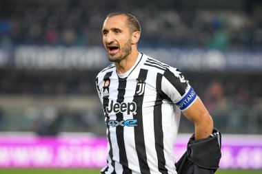 Giorgio Chiellini (Juventus) portrait  during  italian soccer Serie A match Hellas Verona FC vs Juventus FC (portraits archive) at the Marcantonio Bentegodi stadium in Verona, Italy, October 30, 2021 - Credit: Ettore Griffon