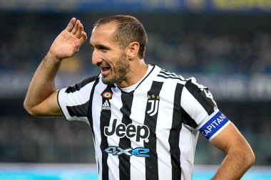 Giorgio Chiellini (Juventus) portrait  during  italian soccer Serie A match Hellas Verona FC vs Juventus FC (portraits archive) at the Marcantonio Bentegodi stadium in Verona, Italy, October 30, 2021 - Credit: Ettore Griffon