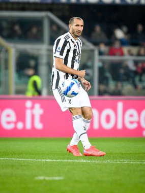 Giorgio Chiellini (Juventus) portrait in action  during  italian soccer Serie A match Hellas Verona FC vs Juventus FC (portraits archive) at the Marcantonio Bentegodi stadium in Verona, Italy, October 30, 2021 - Credit: Ettore Griffon