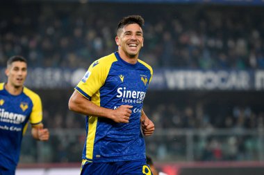 Verona's Giovanni Simeone portrait  during  italian soccer Serie A match Hellas Verona FC vs Juventus FC (portraits archive) at the Marcantonio Bentegodi stadium in Verona, Italy, October 30, 2021 - Credit: Ettore Griffon