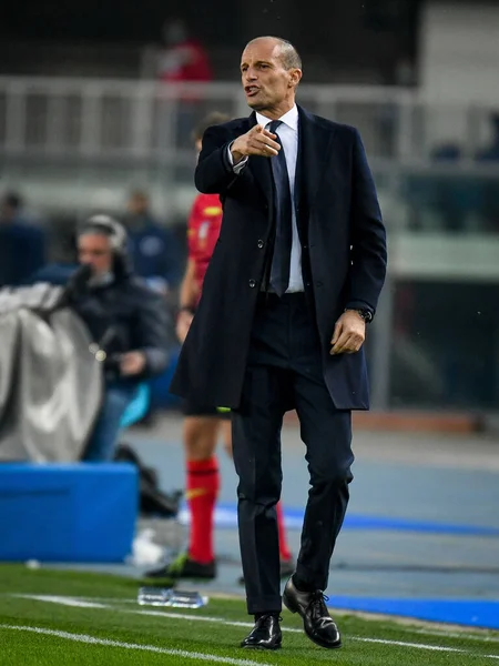 Massimiliano Allegri Head Coach Juventus Gestures Italian Soccer Serie Match — Fotografia de Stock