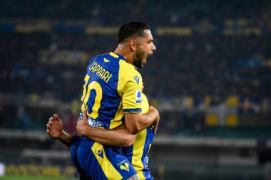 Verona's Giancluca Caprari portrait  during  italian soccer Serie A match Hellas Verona FC vs Juventus FC (portraits archive) at the Marcantonio Bentegodi stadium in Verona, Italy, October 30, 2021 - Credit: Ettore Griffon