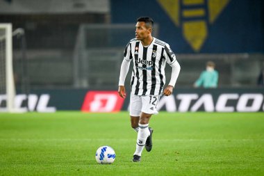 Alex Sandro (Juventus) portrait in action  during  italian soccer Serie A match Hellas Verona FC vs Juventus FC (portraits archive) at the Marcantonio Bentegodi stadium in Verona, Italy, October 30, 2021 - Credit: Ettore Griffon