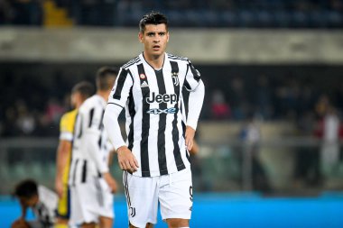 Alvaro Morata (Juventus) portrait  during  italian soccer Serie A match Hellas Verona FC vs Juventus FC (portraits archive) at the Marcantonio Bentegodi stadium in Verona, Italy, October 30, 2021 - Credit: Ettore Griffon