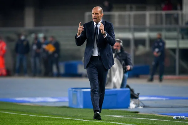 Massimiliano Allegri Head Coach Juventus Portrait Italian Soccer Serie Match — Stok fotoğraf