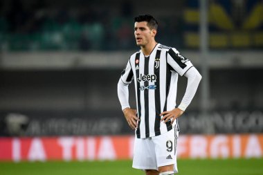 Alvaro Morata (Juventus) portrait  during  italian soccer Serie A match Hellas Verona FC vs Juventus FC (portraits archive) at the Marcantonio Bentegodi stadium in Verona, Italy, October 30, 2021 - Credit: Ettore Griffon