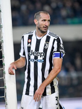 Giorgio Chiellini (Juventus) portrait  during  italian soccer Serie A match Hellas Verona FC vs Juventus FC (portraits archive) at the Marcantonio Bentegodi stadium in Verona, Italy, October 30, 2021 - Credit: Ettore Griffon