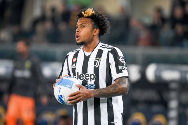 Weston McKennie (Juventus) portrait  during  italian soccer Serie A match Hellas Verona FC vs Juventus FC (portraits archive) at the Marcantonio Bentegodi stadium in Verona, Italy, October 30, 2021 - Credit: Ettore Griffon