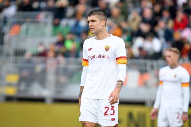Roma's Gianluca Mancini portrait  during  italian soccer Serie A match Venezia FC vs AS Roma (portraits archive) at the Pier Luigi Penzo stadium in Venice, Italy, November 07, 2021 - Credit: Ettore Griffon