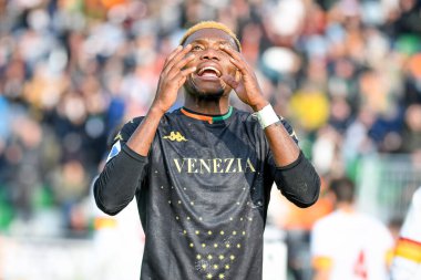 Venezia's David Okereke portrait  during  italian soccer Serie A match Venezia FC vs AS Roma (portraits archive) at the Pier Luigi Penzo stadium in Venice, Italy, November 07, 2021 - Credit: Ettore Griffon