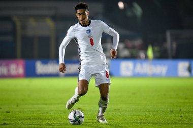England's Jude Bellingham portrait in action  during  FIFA World Cup Qatar 2022 World Cup qualifiers - San Marino vs England (portraits archive) at the San Marino stadium in San Marino, Republic of San Marino, November 15, 2021 - Credit: Ettore Griff