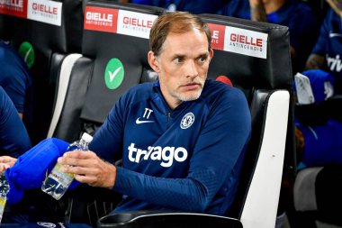 Chelsea's head coach Thomas Tuchel portrait  during  friendly football match Udinese Calcio vs Chelsea FC at the Friuli - Dacia Arena stadium in Udine, Italy, July 29, 2022 - Credit: Ettore Griffon