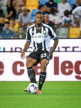Udinese's Brandon Soppy portrait in action  during  friendly football match Udinese Calcio vs Chelsea FC at the Friuli - Dacia Arena stadium in Udine, Italy, July 29, 2022 - Credit: Ettore Griffon