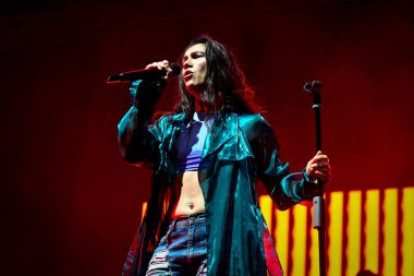 Elisa performing and singing on stage  during  Italian singer Music Concert Elisa - Back To The Future Live Tour 2022 at the Arena della Marca in Treviso, Italy, August 02, 2022 - Credit: Ettore Griffon