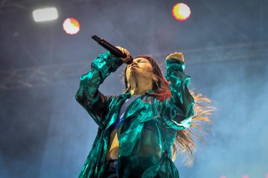 Elisa performing and singing on stage  during  Italian singer Music Concert Elisa - Back To The Future Live Tour 2022 at the Arena della Marca in Treviso, Italy, August 02, 2022 - Credit: Ettore Griffon