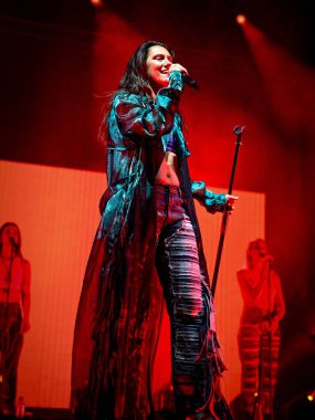 Elisa performing and singing on stage  during  Italian singer Music Concert Elisa - Back To The Future Live Tour 2022 at the Arena della Marca in Treviso, Italy, August 02, 2022 - Credit: Ettore Griffon