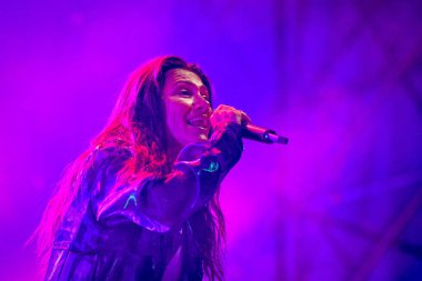 Elisa performing and singing on stage  during  Italian singer Music Concert Elisa - Back To The Future Live Tour 2022 at the Arena della Marca in Treviso, Italy, August 02, 2022 - Credit: Ettore Griffon