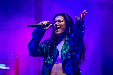 Elisa performing and singing on stage  during  Italian singer Music Concert Elisa - Back To The Future Live Tour 2022 at the Arena della Marca in Treviso, Italy, August 02, 2022 - Credit: Ettore Griffon