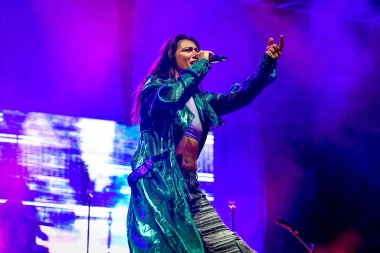 Elisa performing and singing on stage  during  Italian singer Music Concert Elisa - Back To The Future Live Tour 2022 at the Arena della Marca in Treviso, Italy, August 02, 2022 - Credit: Ettore Griffon