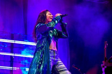 Elisa performing and singing on stage  during  Italian singer Music Concert Elisa - Back To The Future Live Tour 2022 at the Arena della Marca in Treviso, Italy, August 02, 2022 - Credit: Ettore Griffon