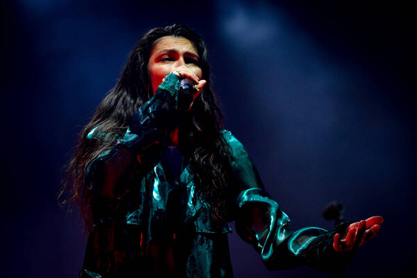 Elisa performing and singing on stage  during  Italian singer Music Concert Elisa - Back To The Future Live Tour 2022 at the Arena della Marca in Treviso, Italy, August 02, 2022 - Credit: Ettore Griffon