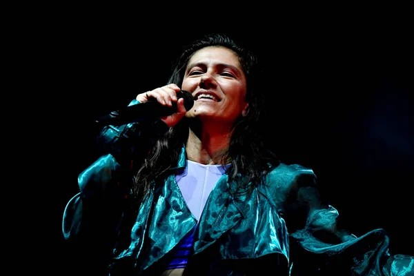 Elisa Performing Singing Stage Italian Singer Music Concert Elisa Back — Stockfoto