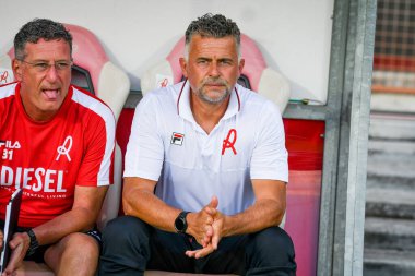 Vicenza's Head Coach Francesco Baldini portrait  during  friendly football match LR Vicenza vs AC Milan at the Romeo Menti stadium in Vicenza, Italy, August 06, 2022 - Credit: Ettore Griffon