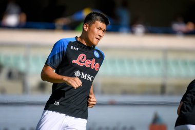 Napoli's Kim Min-jae portrait  during  italian soccer Serie A match Hellas Verona FC vs SSC Napoli at the Marcantonio Bentegodi stadium in Verona, Italy, August 15, 2022 - Credit: Ettore Griffon