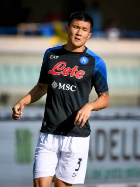 Napoli's Kim Min-jae portrait  during  italian soccer Serie A match Hellas Verona FC vs SSC Napoli at the Marcantonio Bentegodi stadium in Verona, Italy, August 15, 2022 - Credit: Ettore Griffon