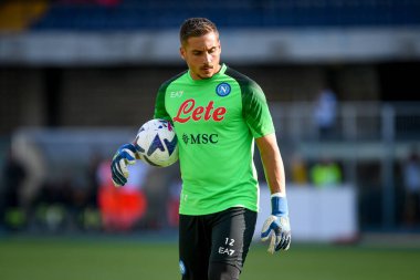 Napoli's Hubert Idasiak portrait  during  italian soccer Serie A match Hellas Verona FC vs SSC Napoli at the Marcantonio Bentegodi stadium in Verona, Italy, August 15, 2022 - Credit: Ettore Griffon