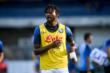 Napoli's Andre' Zambo Anguissa portrait  during  italian soccer Serie A match Hellas Verona FC vs SSC Napoli at the Marcantonio Bentegodi stadium in Verona, Italy, August 15, 2022 - Credit: Ettore Griffon