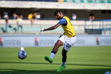 Napoli's Andre' Zambo Anguissa portrait  during  italian soccer Serie A match Hellas Verona FC vs SSC Napoli at the Marcantonio Bentegodi stadium in Verona, Italy, August 15, 2022 - Credit: Ettore Griffon