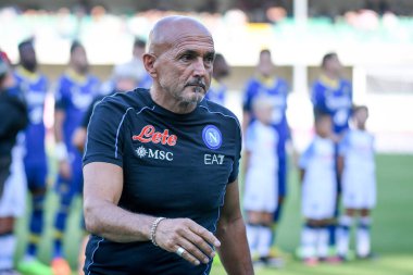 Napoli's Head Coach Luciano Spalletti portrait  during  italian soccer Serie A match Hellas Verona FC vs SSC Napoli at the Marcantonio Bentegodi stadium in Verona, Italy, August 15, 2022 - Credit: Ettore Griffon
