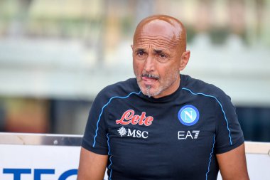 Napoli's Head Coach Luciano Spalletti portrait  during  italian soccer Serie A match Hellas Verona FC vs SSC Napoli at the Marcantonio Bentegodi stadium in Verona, Italy, August 15, 2022 - Credit: Ettore Griffon