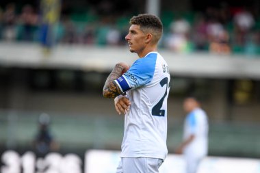 Napoli's Giovanni Di Lorenzo portrait  during  italian soccer Serie A match Hellas Verona FC vs SSC Napoli at the Marcantonio Bentegodi stadium in Verona, Italy, August 15, 2022 - Credit: Ettore Griffon