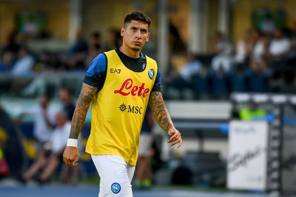 Napoli Mathias Olivera Portrait Italian Soccer Serie Match Hellas Verona — Stock fotografie