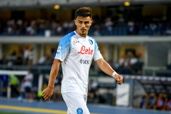 Napoli Eljif Elmas Portrait Italian Soccer Serie Match Hellas Verona — Photo