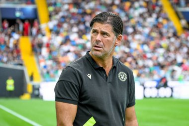 Udinese's Head Coach Andrea Sottil portrait  during  italian soccer Serie A match Udinese Calcio vs US Salernitana at the Friuli - Dacia Arena stadium in Udine, Italy, August 20, 2022 - Credit: Ettore Griffon